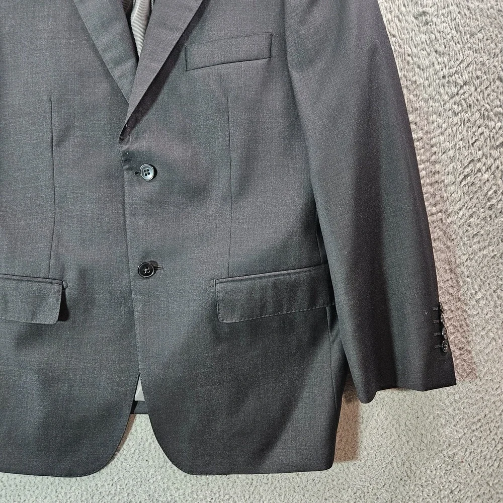 Jhane Barnes Wool Cashmere 42S Suit Blazer Jacket‎ Men Black